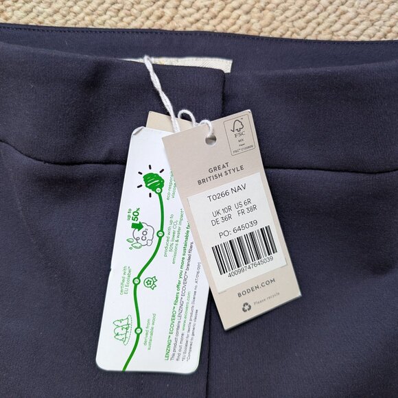 Boden Westbourne Ponte Pants Women's 6 Regular NWT - Picture 5 of 13